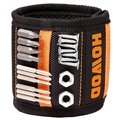 HOWOD Magnetic Wristband with 20 Super Strong Magnets for Holding Screws 