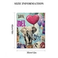 thumbnail image 3 of Sheronv Elephant Balloons Heart Fine Art Aesthetic Poster Print Wall Painting for Living Room Bedroom Home Office Wall Decor Canvas Art Decor Pictures Farmhouse Bathroom Room 12x16 in, 3 of 5