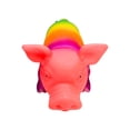 thumbnail image 3 of 8" Snorting Rainbow Colored Rubber Pigs (3 Pack) Squeezable Noisemakers Great Game Prize for Carnivals and Party Toy, 3 of 7