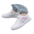 thumbnail image 3 of enyan Girls Sneaker Athletic Slip On Sneakers Comfortable Bungee Girls Athletic Shoes (Toddler/Little Kid/Big Kid) Pink,3, 3 of 7