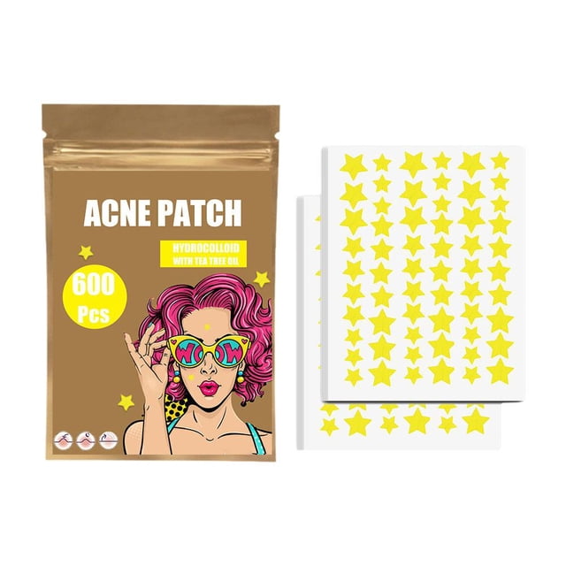 TQEHS 300/600 Uds. Apósitos para espinillas faciales parche hidrocoloide para acné rápido R3J1