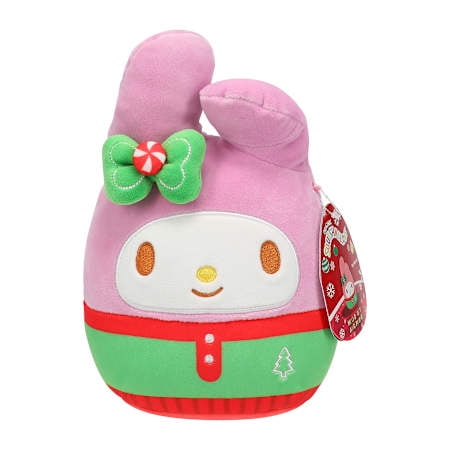 Squishmallows My Melody 7 Inch  Christmas Hello Kitty And Friends Squish Plush