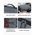 thumbnail image 6 of 7 Pcs Packing Cubes for Travel Organizer Tear-Resistant with Number Icon Handle Storage Bags for Carry on Bag for Clothes Shoes, Grey, 6 of 10