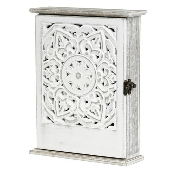 Multi Purpose Wall Mounted Holder 6 Sturdy Hook Security Cabinet for Home Office Organization