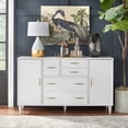 thumbnail image 3 of Lifestorey Versatile Mid-Century Sideboard, Oak Rubberwood MDF, 3 of 5
