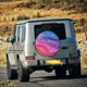 thumbnail image 5 of Fotbe Rainbow Glitter Cute Funda de Llanta de Repuesto con Estampado, Engrosada, Ajuste Universal para Jeep, Remolque, RV, SUV, Camión-16 inch, 5 of 6