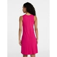 thumbnail image 5 of Time and Tru Women’s Sleeveless Knit Swing Dress, Sizes XS-XXXL, 5 of 5