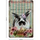 thumbnail image 2 of Cesta de huevos de Pascua con rayas azules retro, RabFlowers, letreros metálicos vintage, letrero decorativo de Pascua de primavera, póster metálico de 12 x 8 pulgadas, 2 of 7