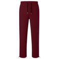 thumbnail image 4 of longantii Youth Girls Baggy Sweatpants Casual Wide Leg Joggers Elastic Drawstring Waist Side Hand Pockets Loose Fit Daily Sweat Pants, 4 of 7
