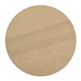 thumbnail image 3 of Pemberly Row Contemporary Oak Wood Round Entry Table in Natural, 3 of 7