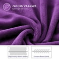 thumbnail image 5 of Howarmer Large Purple Fleece Throw Blankets, Throw Size Soft Fuzzy Blanket for Women Men and s, All Season Lightweight Microfiber Fluffy Blanket, 50 x 60 inch, 5 of 7