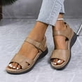thumbnail image 7 of Miluxas Hiking Sandals Women Waterproof Wide Width Lightweight Comfortable Outdoor Sport Sandals Beach Water Shoes Khaki 8.5(42), 7 of 7