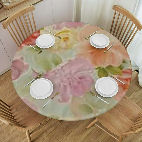 Round Tablecloth Pink