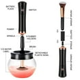 thumbnail image 3 of Premium Makeup Brush Cleaner Dryer Super-Fast Electric Brush Cleaner Machine Automatic Brush Cleaner Spinner Makeup Brush Tools (Black Makeup Brush Cleaners), 3 of 7