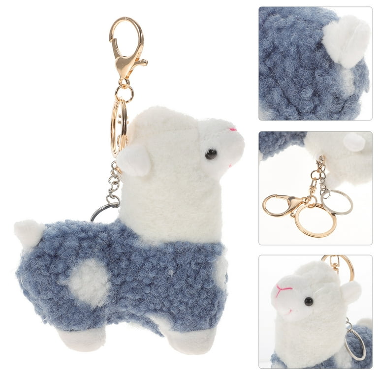 Mini Cute Alpaca Keychain Keyring, Waterproof Durable Car Bag