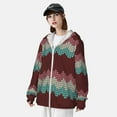 thumbnail image 3 of Daiia fall leaf Element UPF 50+ Sun Protection Hoodie Jacket Lightweight Long Sleeve Sun Shirt for Women Men with Pocket Hiking Outdoor-X-Large, 3 of 7
