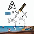 thumbnail image 2 of BAOSITY Pool Cue Snooker Pool Bridge Stick, Retractable Billiards Cue Stick Bridge, with Removable Bridge Heads, Pool Table Accessory Black and, 2 of 8