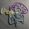 thumbnail image 5 of Handmadetneonsign Skull Trumpet Neon Sign, Mexico Skeleton Wall Art Decor, Bar Wall Decor, 5 of 5