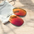 thumbnail image 3 of Walleva Fire Red Polarized Replacement Lenses for Maui Jim Punchbowl Sunglasses, 3 of 5