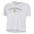 thumbnail image 2 of Women's Alternative Apparel  White Pepperdine Waves Retro Jersey Headliner Cropped T-Shirt, 2 of 3