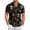 Black, variant on Men Holiday Oktoberfest Beer Party Shirt, 3D Beer Festival Print Button Down Shirt