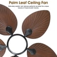 thumbnail image 4 of Ventilador de techo Wiviniya Tropical de 44 pulgadas con luces y control remoto, 4 of 9