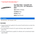 thumbnail image 2 of Rear Wiper Blade - Compatible with 2012, 2014, 2016 - 2017 Mitsubishi i-MiEV, 2 of 2
