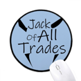 thumbnail image 1 of Jack Of All Trades Art Deco Fashion Mouse Pad Desktop Office Round Mat for Computer, 1 of 2