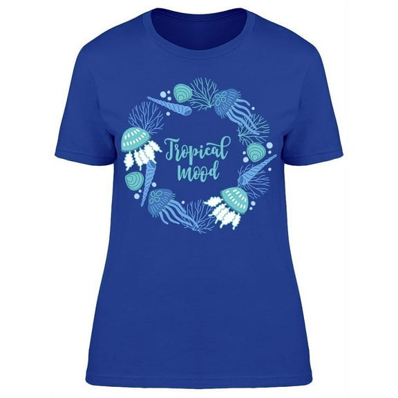 Jellyfish Tropical Mood T-Shirt Women -Image by Shutterstock, Female x-Large