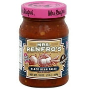 Mrs. Renfro's Black Bean Medium Salsa, 16 oz (Pack of 6)