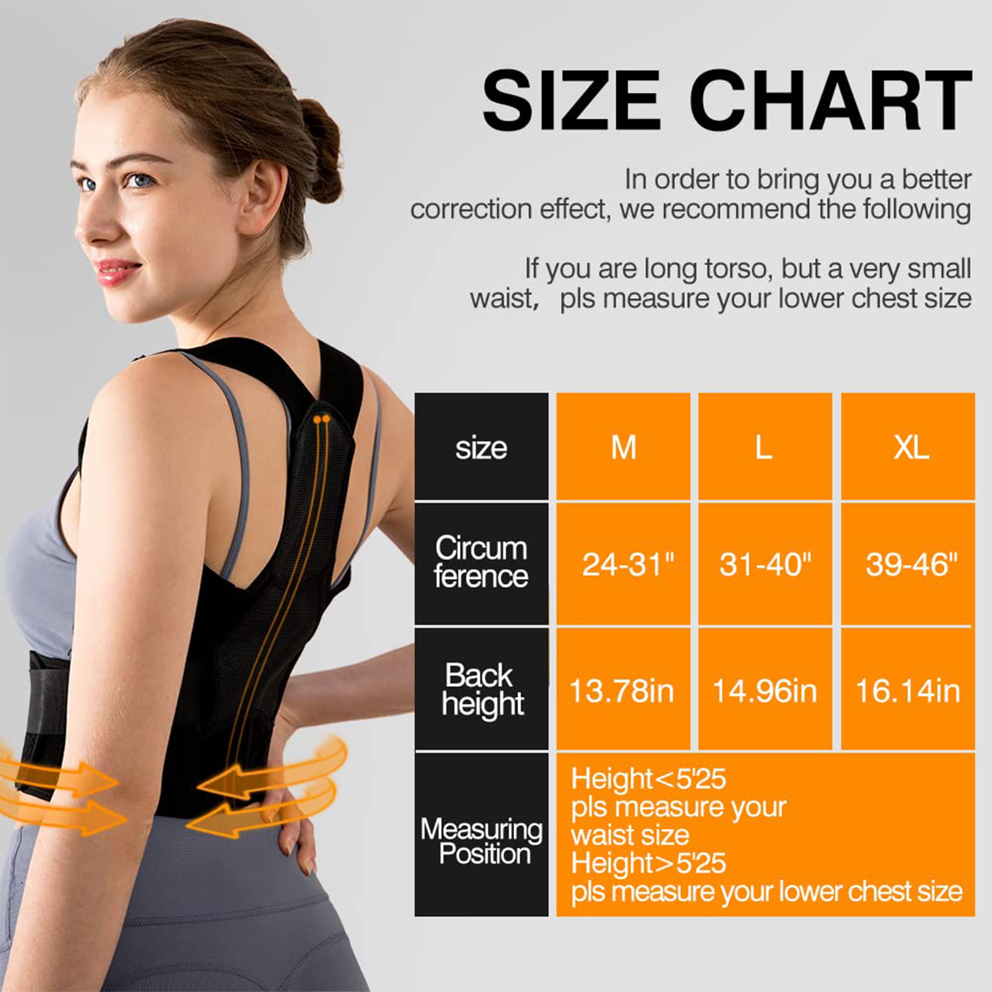 MALOOW Flexible Posture Correcting Back Brace for Upper Body Pain Relief,  Large, 1 Piece - Fry's Food Stores