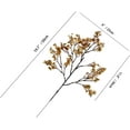 thumbnail image 2 of 15 Bundles Gold Flowers Silk Babys Breath Artificial Fake Flowers Fall Flowers Gypsophila Bouquet 19.7" for Mother's Day Easter Home Kitchen Wedding Party Decorations (Vase not Include)…, 2 of 5