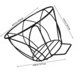 thumbnail image 2 of PTOOTP 1Set Iron Hanging Planter Basket for Balcony Railing Flowerpot Display Holder Black 8.57X6.96X5.31in, 2 of 8