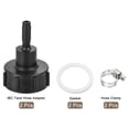 thumbnail image 3 of Uxcell IBC Tank Hose Adapter 60mm Coarse Thread to 12mm Barbed Hose Fitting Black 2 Pack, 3 of 6
