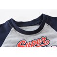 thumbnail image 4 of FEDPOP Kids Baseball Graphic Pajamas 2-Piece Long Sleeve Cotton Sleepwear Set Size 4T, 4 of 7