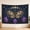 B, variant on XaaKee Large Tapestry, Golden Eclipse Moth Decor And Crystal Pillars, High-Quality Polyester Room Tapestry, 60x40Inch