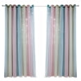 thumbnail image 1 of Cortinas de estrella Cortinas opacas de estrellas para niños Niñas Sala de estar Cortinas de ventana TOMSHOO Rosa 53 "W x 63 "L, 1 of 7