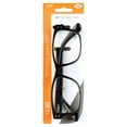 thumbnail image 4 of M+ Men's Scratch Resistant Oliver +2.50 Square Reading Glasses with Case, Black, 4 of 6
