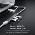 thumbnail image 6 of Usb Type C To USB 3.0 Hub 4 Ports 4-in-1 Docking Station Ultra Slim USB Splitter Plug And Play Compatible With  Pro/Air  Pro  XPS PC Flash Drive, 6 of 6