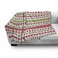 thumbnail image 3 of Christmas Soft Flannel Fleece Throw Blanket, December Holiday Pattern Baubles Trees Flowers New Year Festivities, Cozy Plush for Indoor and Outdoor Use, 50" x 60", Fern Green Dark Coral, by Ambesonne, 3 of 6