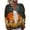 Earthy Yellow, variant on Halloween Cardigan Sweaters for Women Knit Skull Ghost Pumpkin Print Open Front Casual Cardigan Funny Halloween Holiday Costume Outfits Yellow 2XL