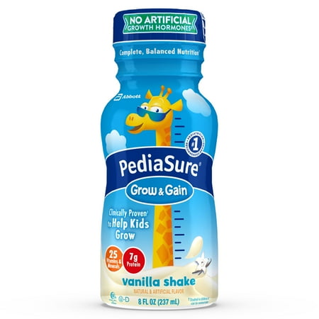 PediaSure Grow & Gain Nutrition Shake For Kids, Vanilla, 8 fl oz