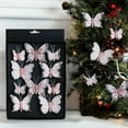 thumbnail image 4 of 10Pcs Glitter Butterfly Christmas Tree Ornaments, Hollow-Out Butterfly Christmas Decoration with Clips, Artificial Butterflies Hanging Decorations, Xmas Tree, Wreath, Garland, Office, Home Decor, 4 of 7