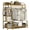ZDYJ-KIDS, variant on Bamboo Clothing Garment Rack 2 Tier Storage Shelf Coat Clothes Hanging Rack, Portable Wardrobe Closet Organizer With Top Shelf, Shoe Storage Shelves for Bedroom (Natural - 31.5 in)