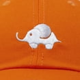 thumbnail image 5 of DALIX Cute Elephant Hat Cotton Baseball Cap in Orange, 5 of 7