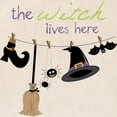 thumbnail image 2 of CafePress - Witch Lives Here Tote Bag - Unisex Canvas Tote Bag, Beige, 1-Piece, 2 of 7