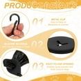 thumbnail image 3 of Uxcell Poop Bag Clip, Poop Bag Holders for Leashes Dog Waste Carrier Holder with Clip Hands-Free, (Black, 2 Pcs), Intended for Running / Walking / Bicycle / Easy Carrier, 3 of 7