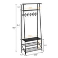thumbnail image 4 of EDTara Wooden Coat Rack with Shoe Bench, Sturdy Shoe Rack Organizer for Hallway, Mudroom, Bedroom, 4 of 8