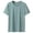 Mint Green, variant on Slub Knit Short Sleeve T Shirt Breathable Soft Textured Casual Tee for Everyday Comfort and Style