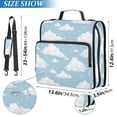 thumbnail image 3 of Zipper Binder Clouds Floating in The Sky 1.5 Inch Binder Folder Bag with Shoulder Strap and Handle, 3 of 8